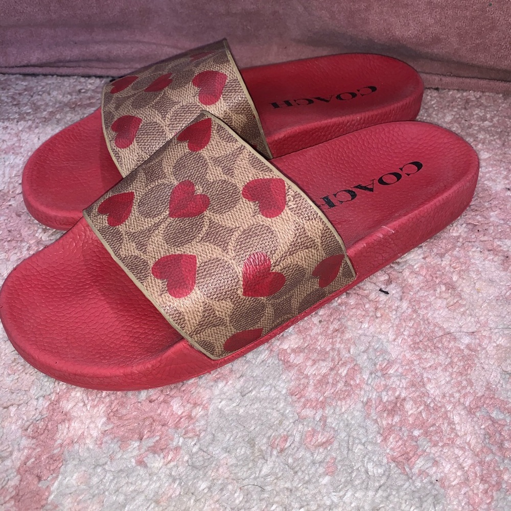 COACH Women's Udele Valentines Slide Sandals size 9 - Picture 4 of 6